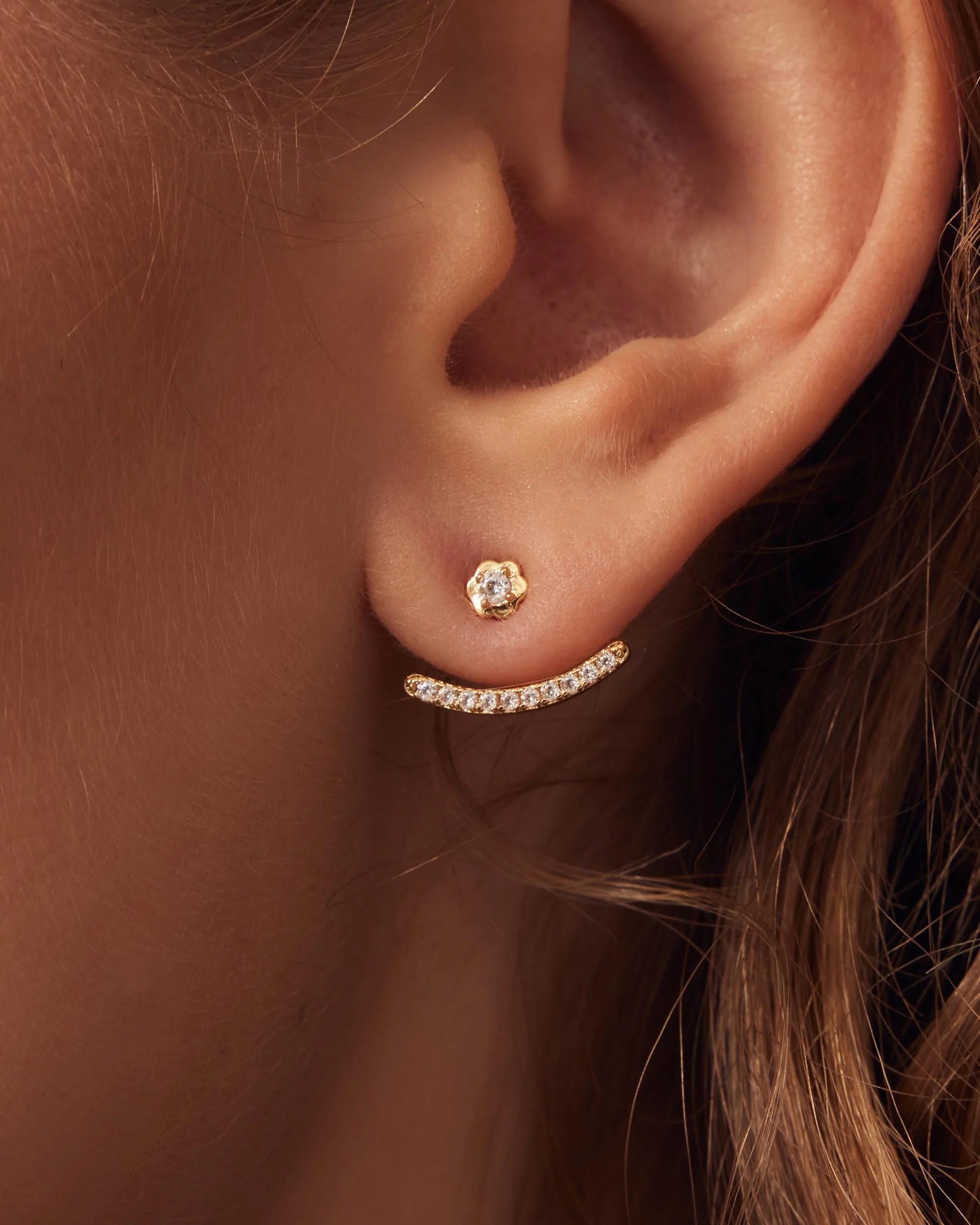 Pendientes Mini Blanco - Image 3